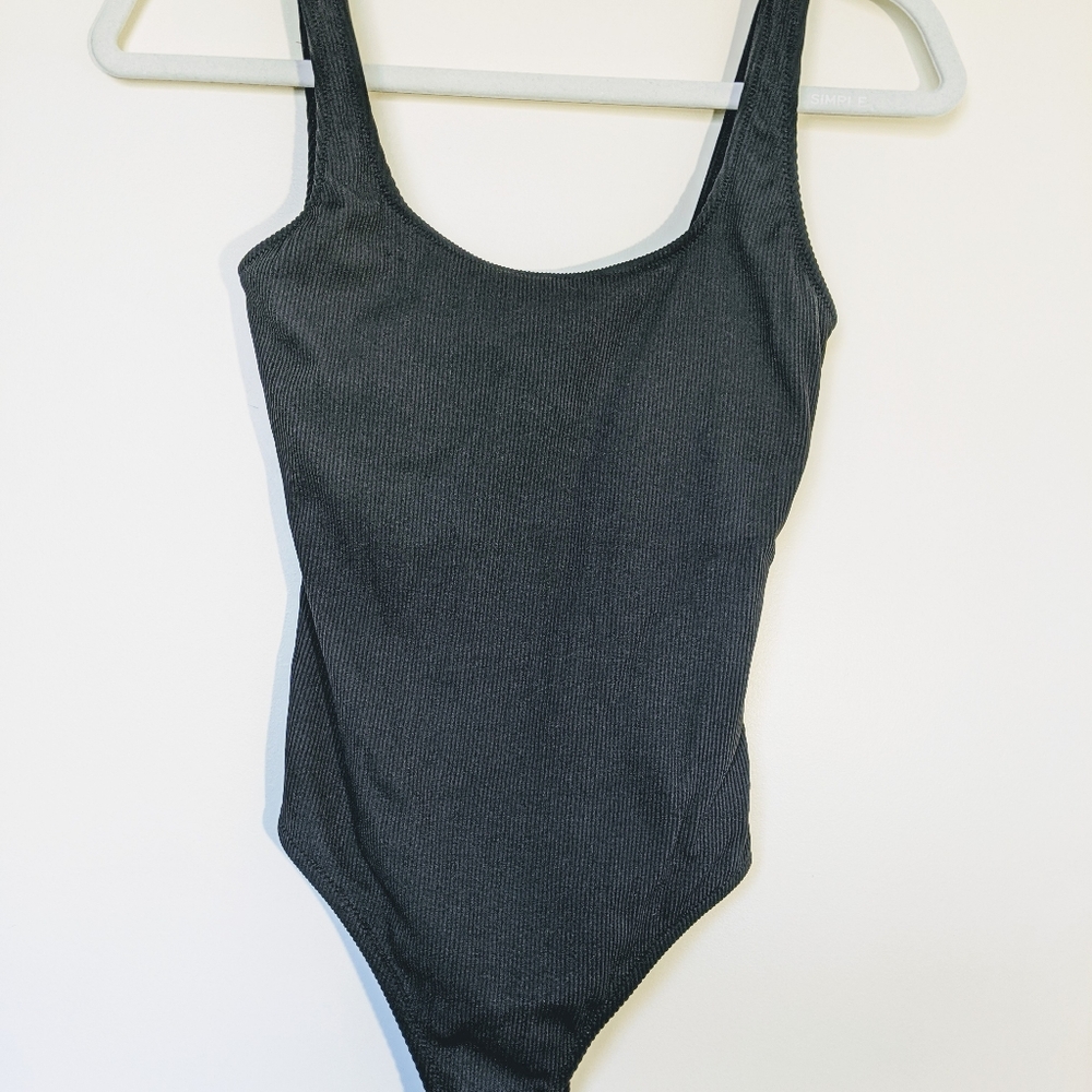 Aerie Ribbed Scoop one piece bathing suit